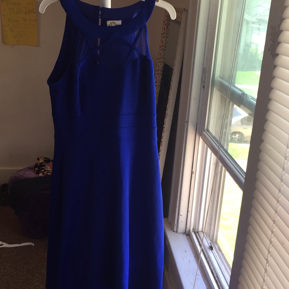 Blue dress